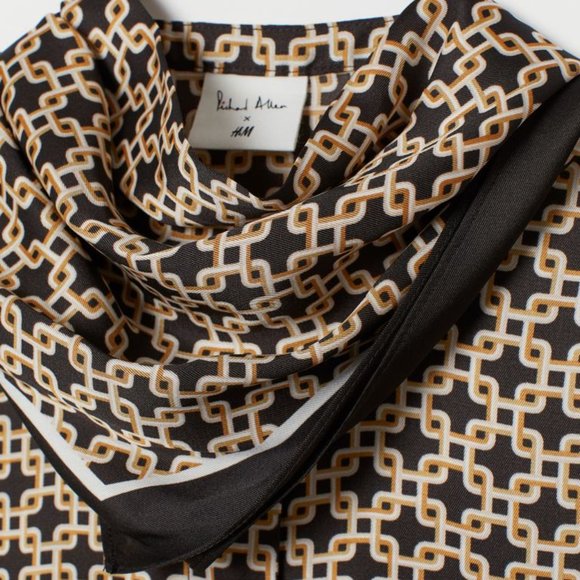 RICHARD ALLAN x H&M: Satin Blouse with Scarf - Picture 4 of 10